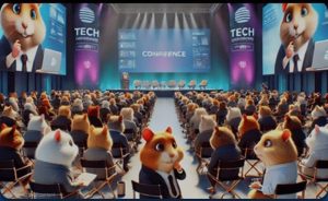 GO TO A CONFERENCE card in Hamster Kombat GameDev
