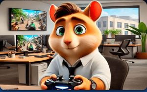 Game console card in Hamster Kombat GameDev